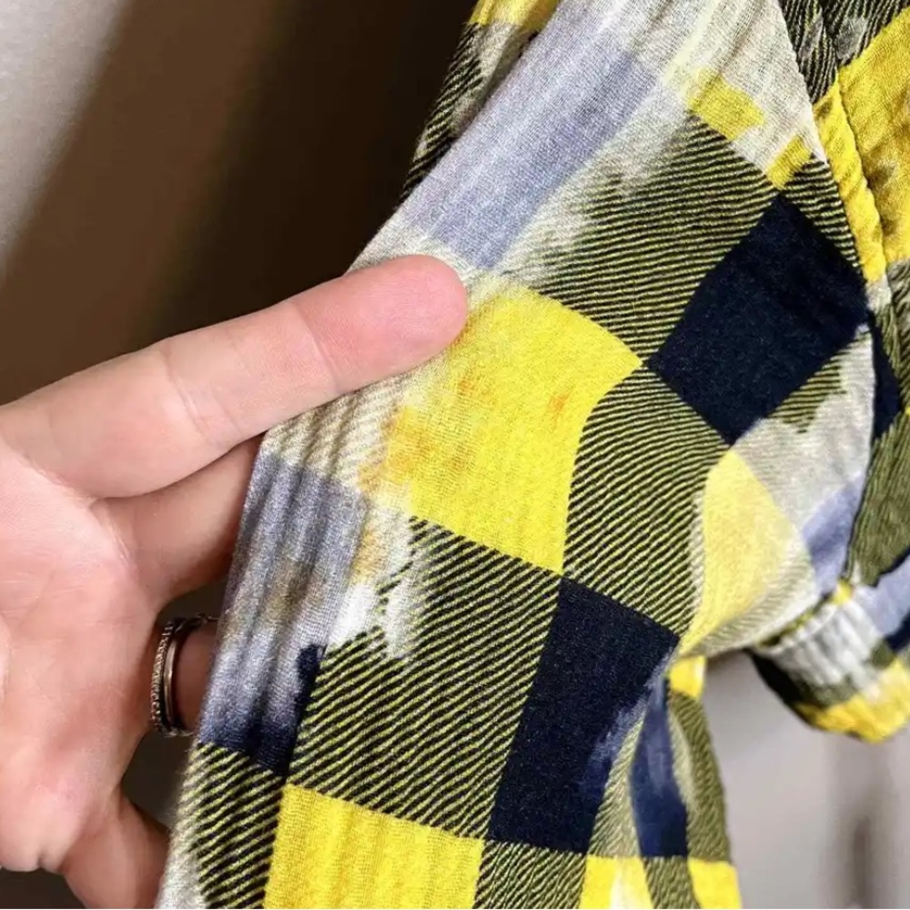 R13 Gathered Waist Button Up Top - image 3